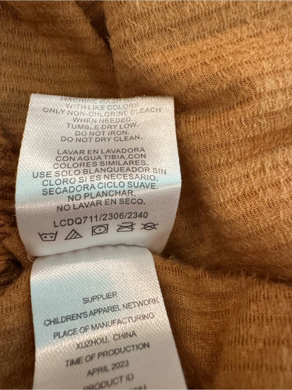 Kids 6T Biscotti Collezioni Brown Corduroy Tiered Button-Front Dress Kids Size 6 - Picture 9 of 9